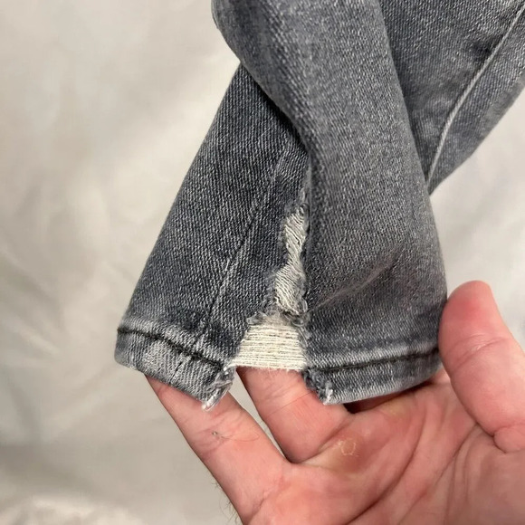 Lucky Brand Jeans 10 30L Black Mid Rise Ava Skinny Cotton Blend Button Zip - Picture 5 of 12